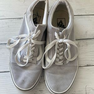 Vans Old Skool Shoe in Gray Dawn color US Women 8,5